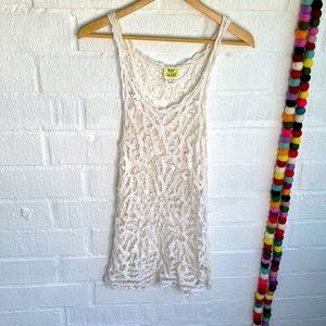 Free People Intimately Crochet Swim Cover Dress XS